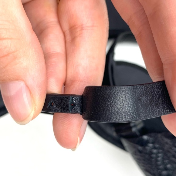 Alexander wang crocodile sandal black leather low heel Croc size 36 - Picture 9 of 10